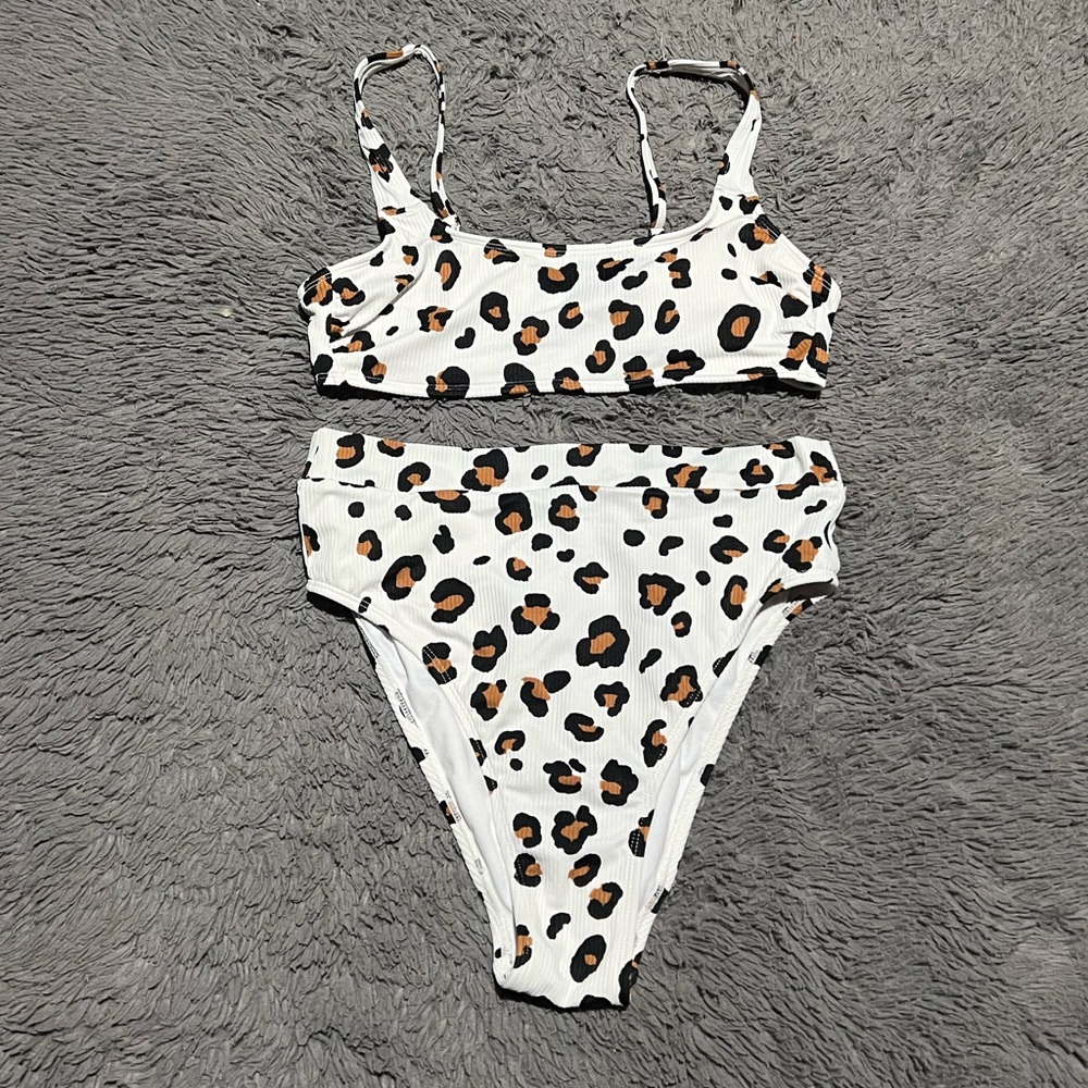 Aerie Leopard High Waist Bikini